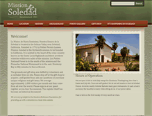 Tablet Screenshot of missionsoledad.com